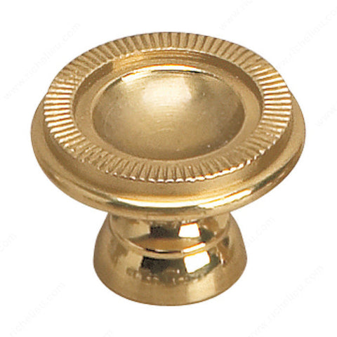 Traditional Brass Knob - 2440