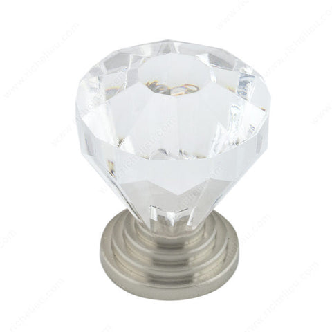 Eclectic Metal and Acrylic Knob - 10089