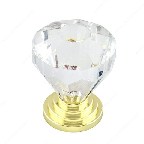 Eclectic Metal and Acrylic Knob - 10089